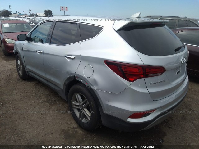 5XYZT3LB3HG433038 - 2017 HYUNDAI SANTA FE SPORT  SILVER photo 3