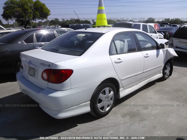 2T1BR32E74C278883 - 2004 TOYOTA COROLLA CE/LE/S WHITE photo 4