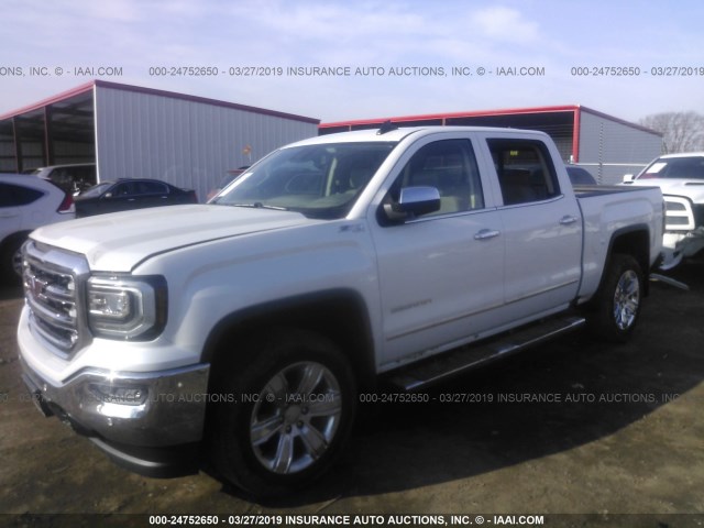 3GTU2NEJ5JG579820 - 2018 GMC SIERRA K1500 SLT WHITE photo 2