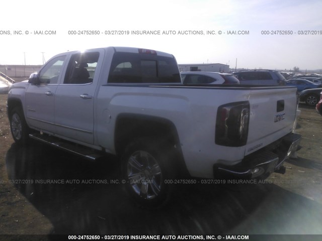 3GTU2NEJ5JG579820 - 2018 GMC SIERRA K1500 SLT WHITE photo 3