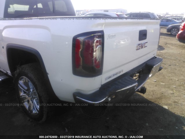 3GTU2NEJ5JG579820 - 2018 GMC SIERRA K1500 SLT WHITE photo 6