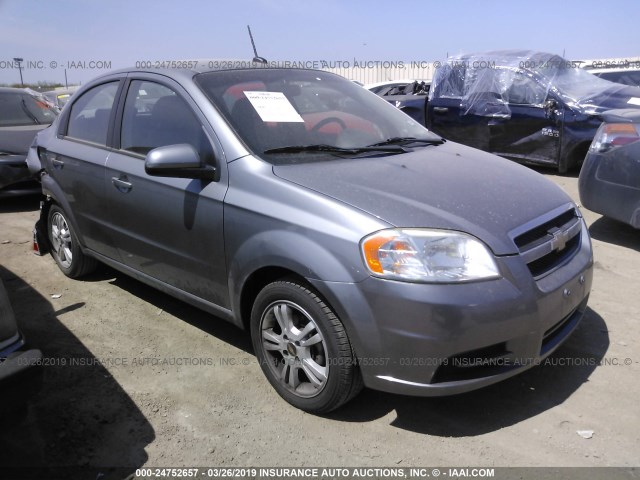 KL1TD5DE8BB147959 - 2011 CHEVROLET AVEO LS/LT GRAY photo 1