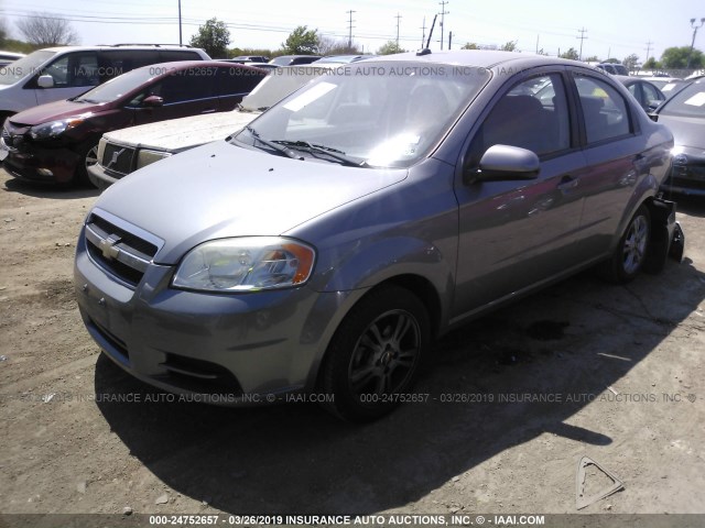 KL1TD5DE8BB147959 - 2011 CHEVROLET AVEO LS/LT GRAY photo 2