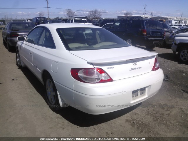 2T1CF28P22C598111 - 2002 TOYOTA CAMRY SOLARA SE/SLE თეთრი ფოტო 3