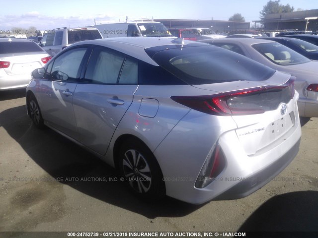 JTDKARFP6H3066190 - 2017 TOYOTA PRIUS PRIME  银色 照片 3