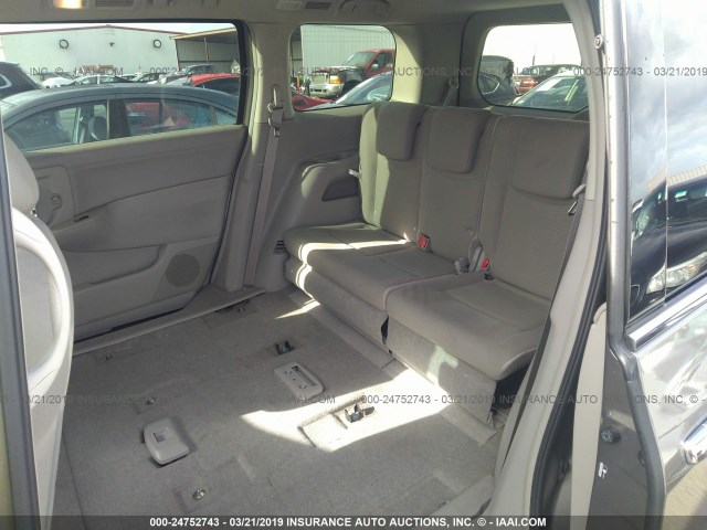 JN8AE2KP9F9132727 - 2015 NISSAN QUEST S/SV/SL/PLATINUM GRAY photo 8