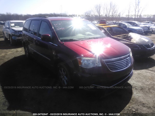 2A4RR5DG4BR633394 - 2011 CHRYSLER TOWN & COUNTRY TOURING RED photo 1