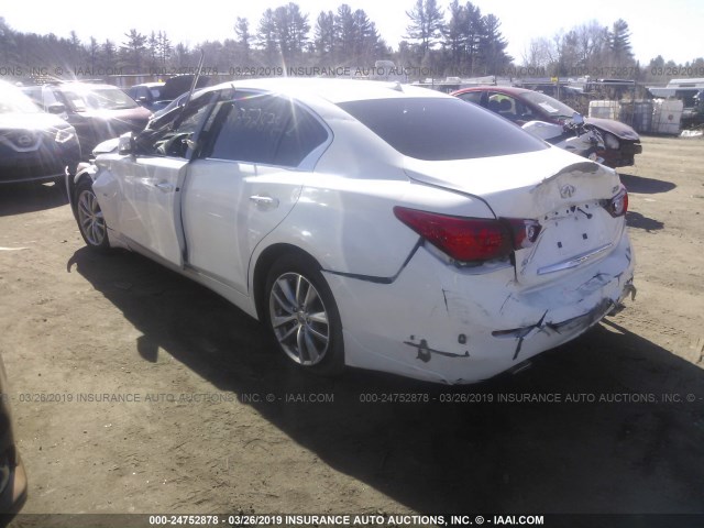 JN1BV7AR3EM693357 - 2014 INFINITI Q50 PREMIUM/SPORT WHITE photo 3