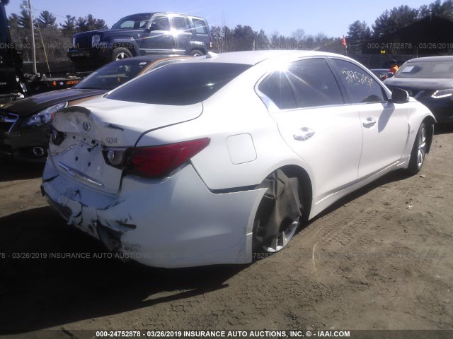 JN1BV7AR3EM693357 - 2014 INFINITI Q50 PREMIUM/SPORT WHITE photo 4