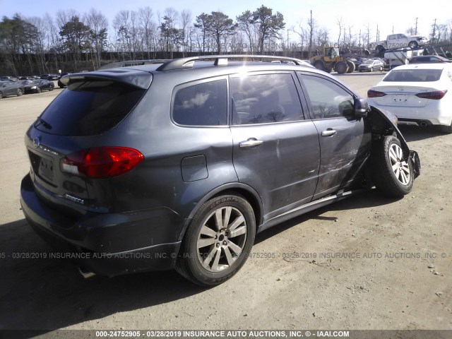 4S4WX92D484415073 - 2008 SUBARU TRIBECA LIMITED GRAY photo 4