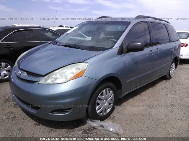 5TDZA23C76S554745 - 2006 TOYOTA SIENNA CE/LE SILVER photo 2