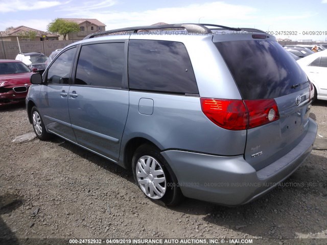 5TDZA23C76S554745 - 2006 TOYOTA SIENNA CE/LE SILVER photo 3