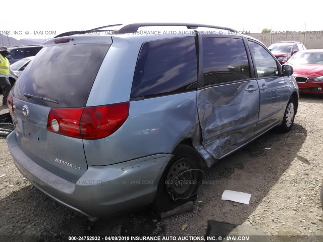 5TDZA23C76S554745 - 2006 TOYOTA SIENNA CE/LE SILVER photo 4