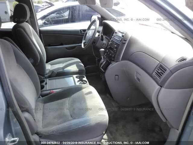 5TDZA23C76S554745 - 2006 TOYOTA SIENNA CE/LE SILVER photo 5