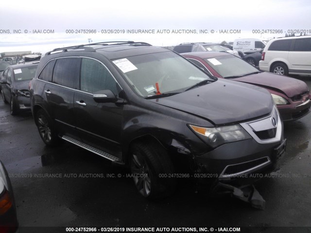 2HNYD2H76AH521154 - 2010 ACURA MDX ADVANCE BLACK photo 1