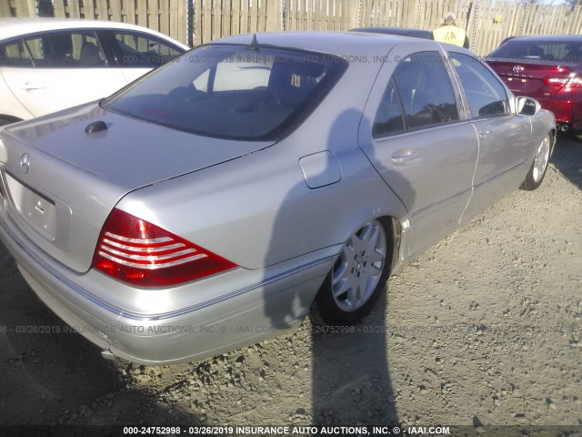 WDBNF67J46A468644 - 2006 MERCEDES-BENZ S 350 SILVER photo 4