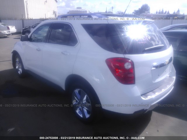 2GNALFEKXC6112543 - 2012 CHEVROLET EQUINOX LTZ WHITE photo 3