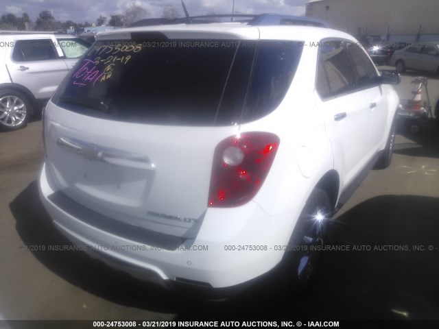 2GNALFEKXC6112543 - 2012 CHEVROLET EQUINOX LTZ WHITE photo 4