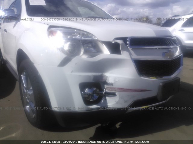 2GNALFEKXC6112543 - 2012 CHEVROLET EQUINOX LTZ WHITE photo 6