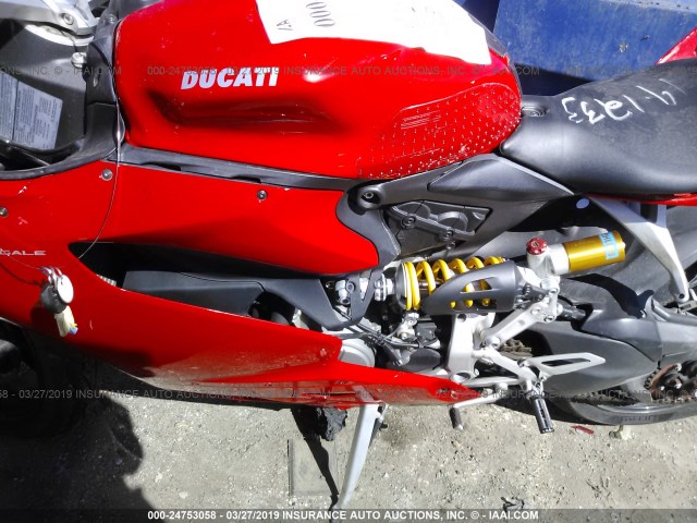 ZDM14BPW5CB002886 - 2012 DUCATI SUPERBIKE 1199 PANIGALE/S RED photo 9