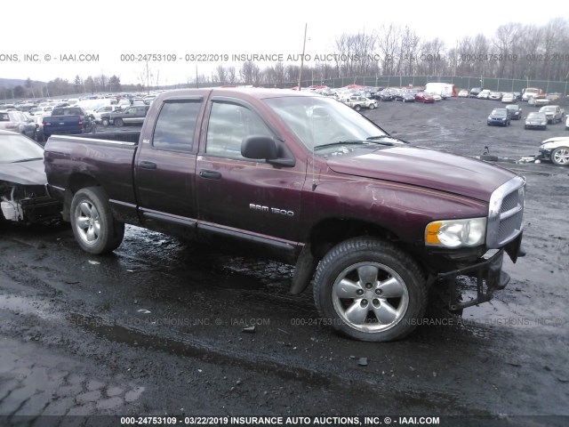 3D7HU18Z22G186466 - 2002 DODGE RAM 1500 MAROON photo 1