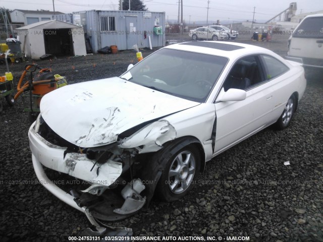 2T1CF28P22C543898 - 2002 TOYOTA CAMRY SOLARA SE/SLE WHITE photo 2