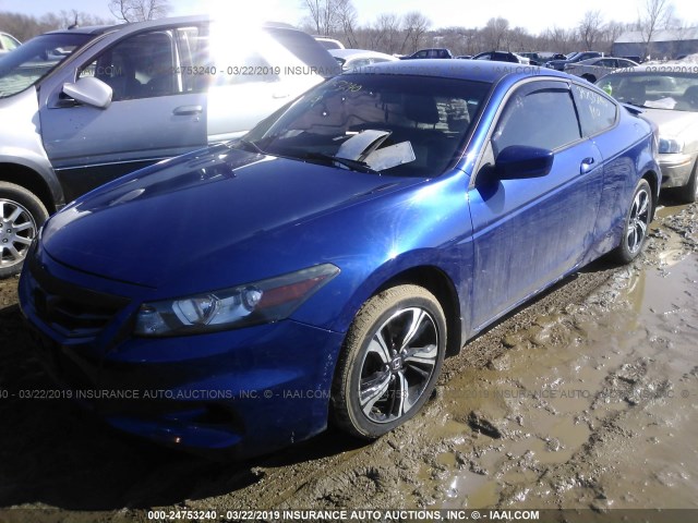 1HGCS1B37BA016909 - 2011 HONDA Accord LX-S BLUE photo 2