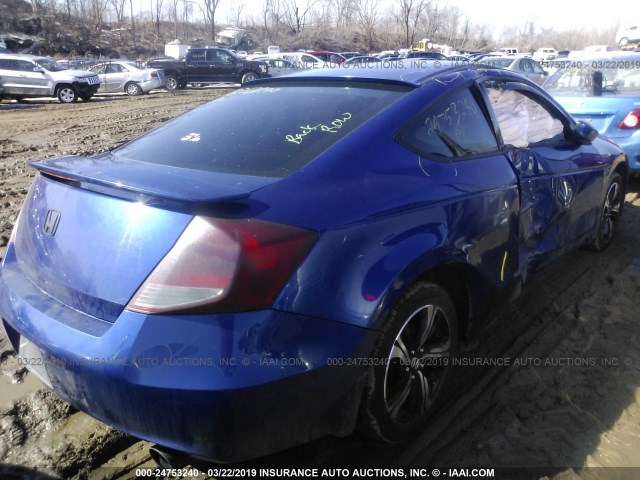 1HGCS1B37BA016909 - 2011 HONDA Accord LX-S BLUE photo 4