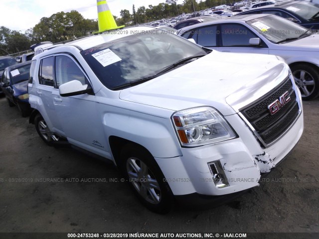 2GKALMEK1E6288000 - 2014 GMC TERRAIN SLE WHITE photo 1