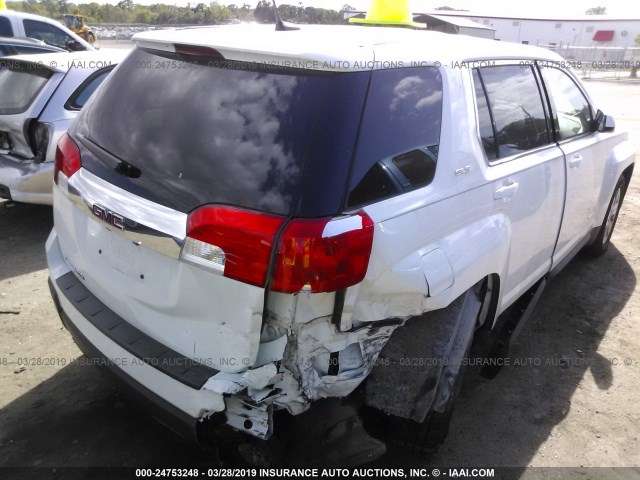 2GKALMEK1E6288000 - 2014 GMC TERRAIN SLE WHITE photo 6