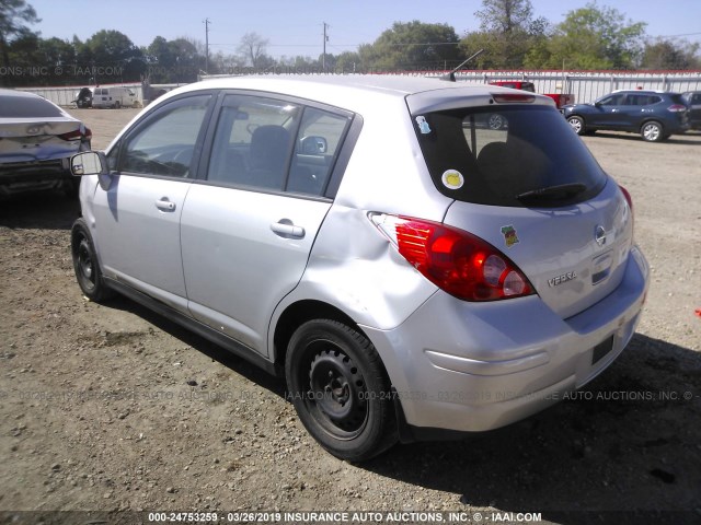 3N1BC13E48L389787 - 2008 NISSAN VERSA S/SL SILVER photo 3