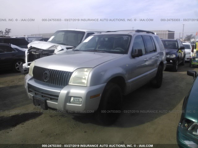 4M2EU37E56UJ18733 - 2006 MERCURY MOUNTAINEER LUXURY SILVER photo 2