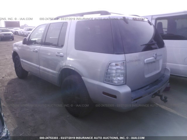 4M2EU37E56UJ18733 - 2006 MERCURY MOUNTAINEER LUXURY SILVER photo 3