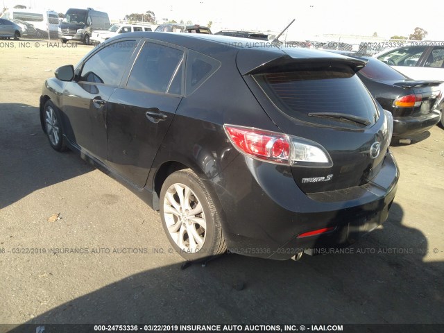 JM1BL1H66A1343566 - 2010 MAZDA 3 S BLACK photo 3