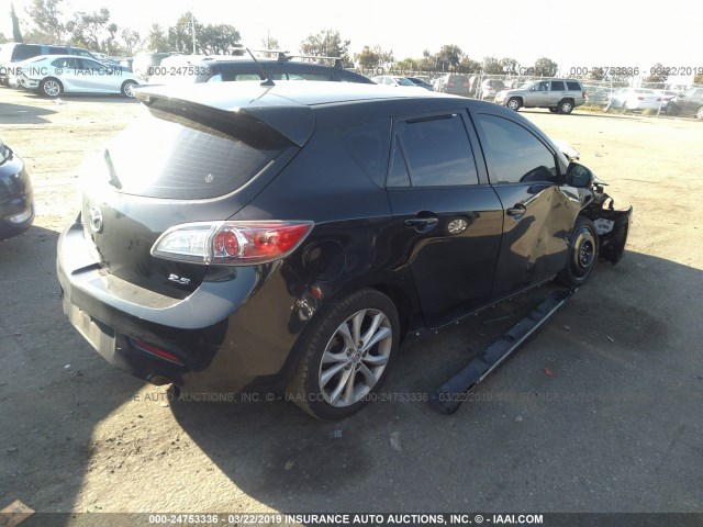 JM1BL1H66A1343566 - 2010 MAZDA 3 S BLACK photo 4