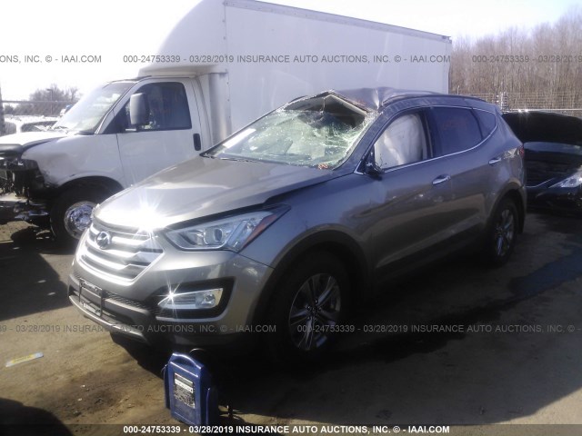 5XYZUDLBXGG354984 - 2016 HYUNDAI SANTA FE SPORT  GRAY photo 2