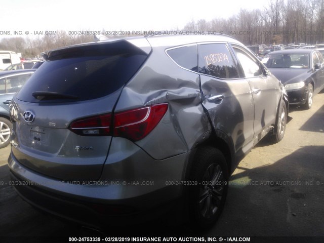 5XYZUDLBXGG354984 - 2016 HYUNDAI SANTA FE SPORT  GRAY photo 4