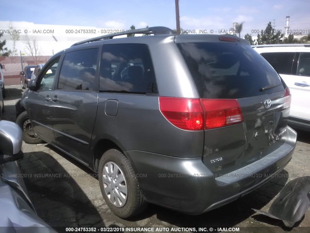 5TDZA23CX4S046122 - 2004 TOYOTA SIENNA CE/LE GRAY photo 3