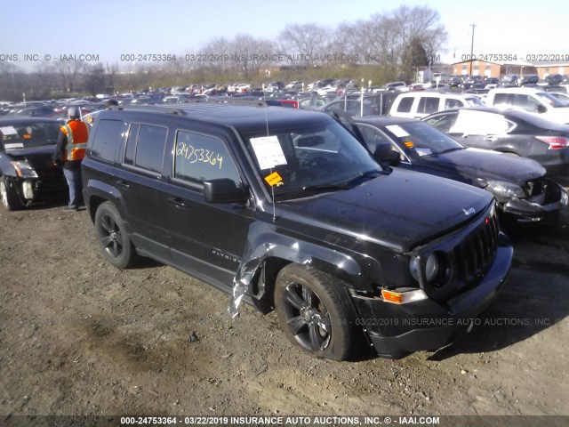 1C4NJPFB5CD602247 - 2012 JEEP PATRIOT LATITUDE BLACK photo 1