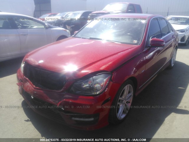 WDDGF4HB8CR204092 - 2012 MERCEDES-BENZ C 250 RED photo 6