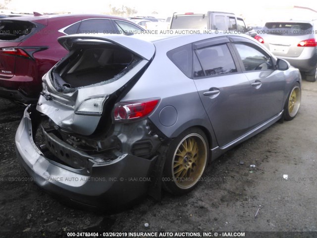 JM1BL1H47A1166024 - 2010 MAZDA SPEED 3 GRAY photo 4