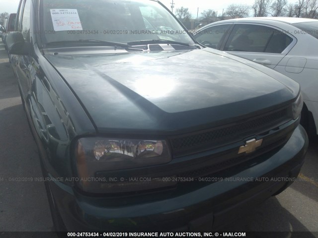 1GNDT13S852314039 - 2005 CHEVROLET TRAILBLAZER LS/LT GREEN photo 6