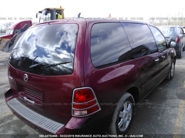 2MRDA20244BJ17402 - 2004 MERCURY MONTEREY RED photo 4