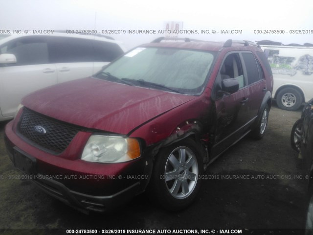 1FMZK01196GA12362 - 2006 FORD FREESTYLE SE RED photo 2