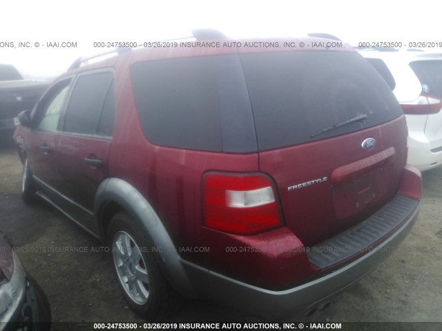 1FMZK01196GA12362 - 2006 FORD FREESTYLE SE RED photo 3