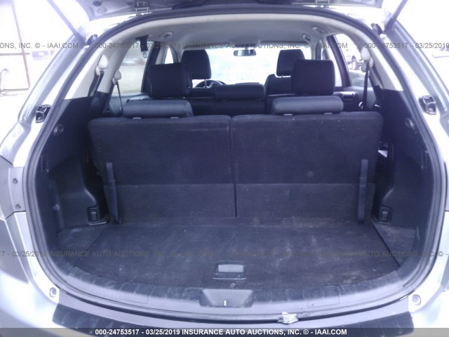 JM3TB2BA4B0319856 - 2011 MAZDA CX-9 SILVER photo 8