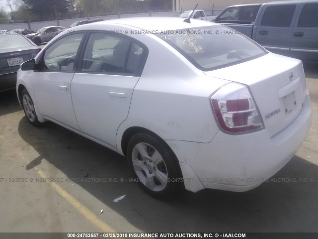 3N1AB61E28L755759 - 2008 NISSAN SENTRA 2.0/2.0S/2.0SL WHITE photo 3