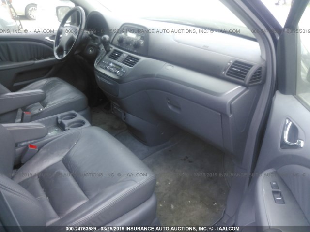 5FNRL38616B107450 - 2006 HONDA ODYSSEY EXL BLUE photo 5