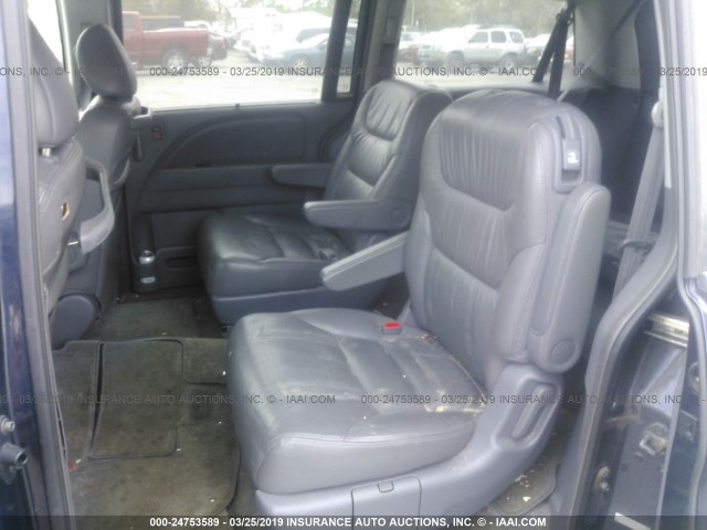 5FNRL38616B107450 - 2006 HONDA ODYSSEY EXL BLUE photo 8