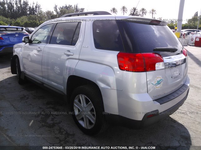 2CTALSEC6B6319704 - 2011 GMC TERRAIN SLE SILVER photo 3